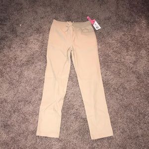 IZod Pull On Skinny Khaki Uniform Pants